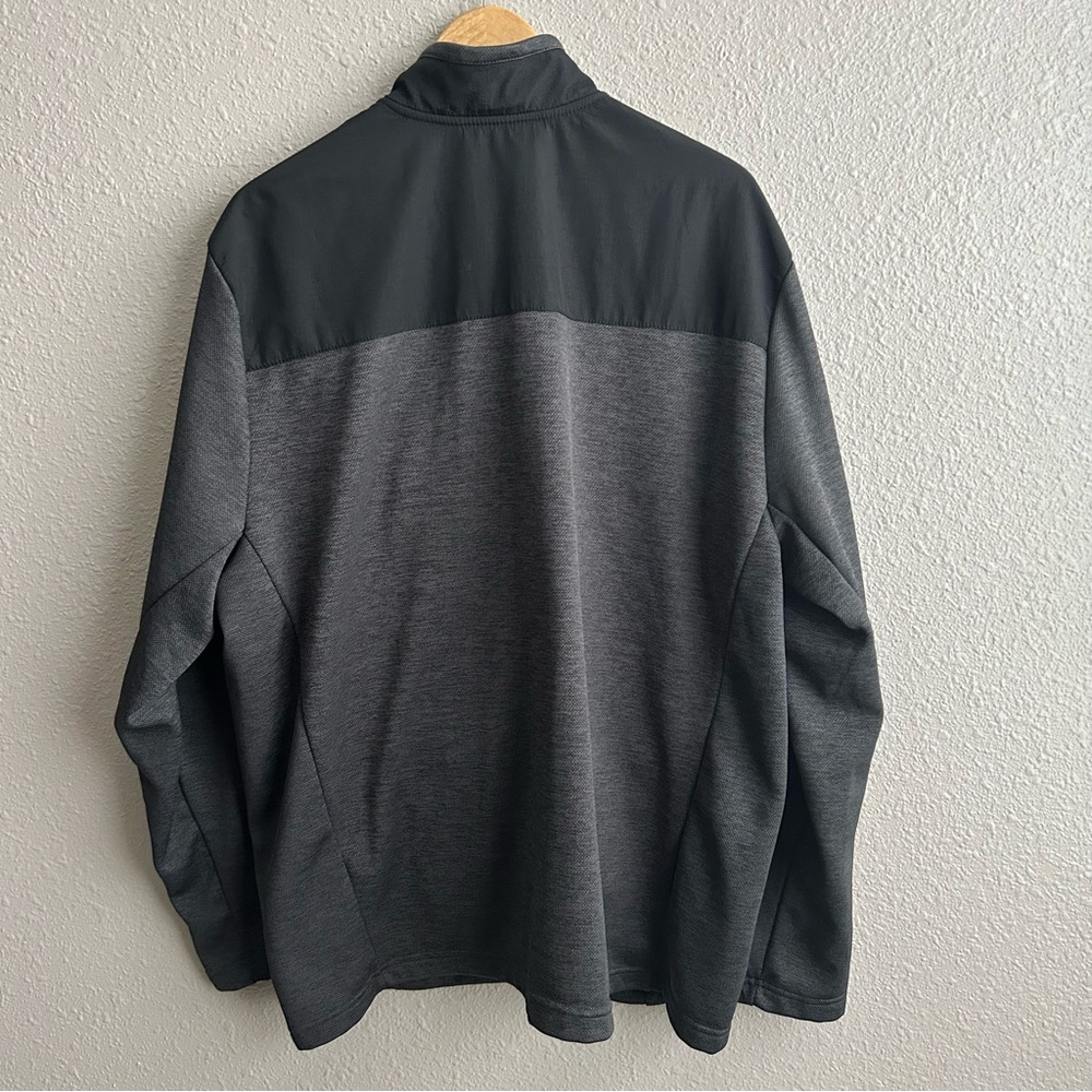 Orvis Gray Black Bonded Full Zip Up Fleece‎ Lined Performance Casual Jacket - Picture 2 of 9